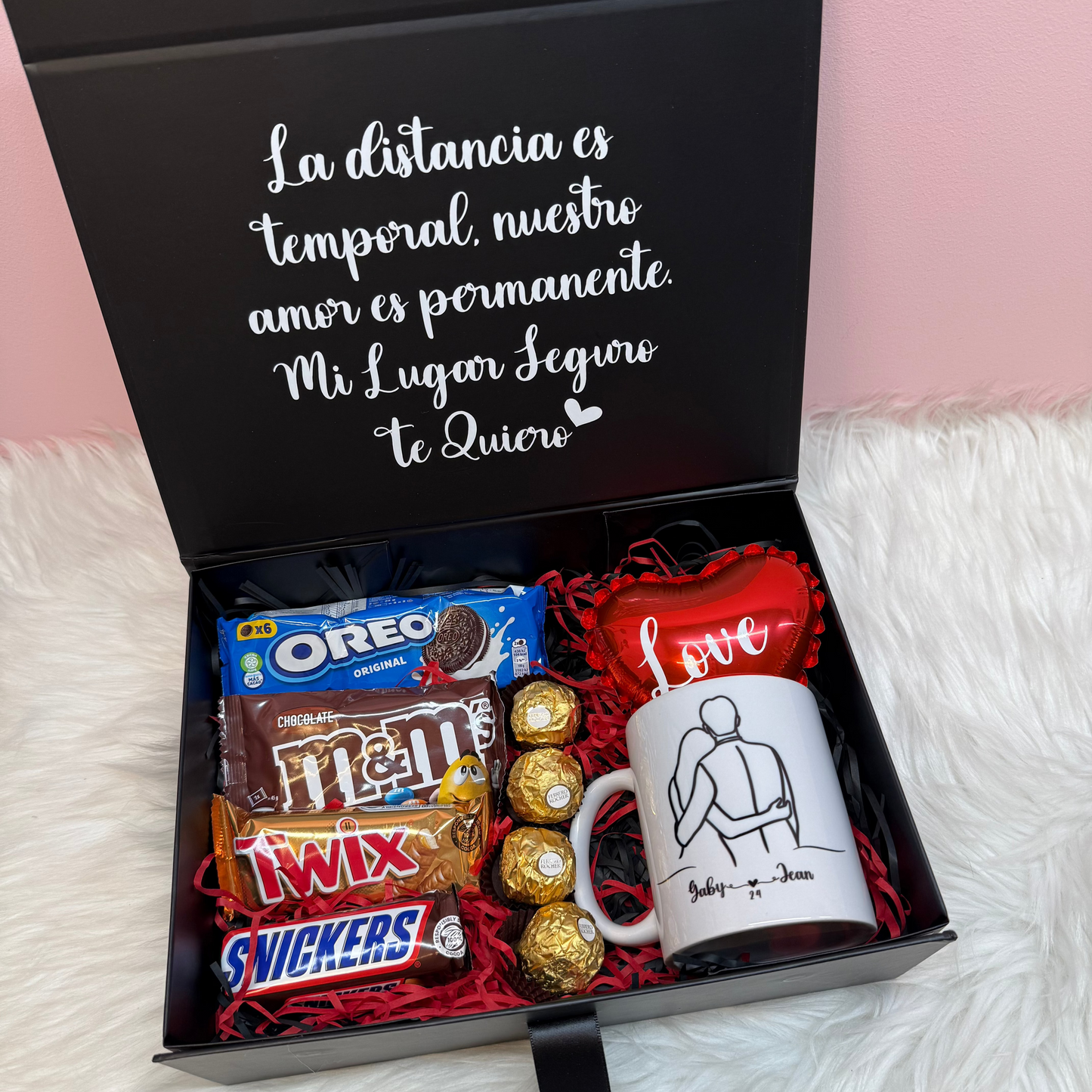 Caja de regalo personalizada para enamorados