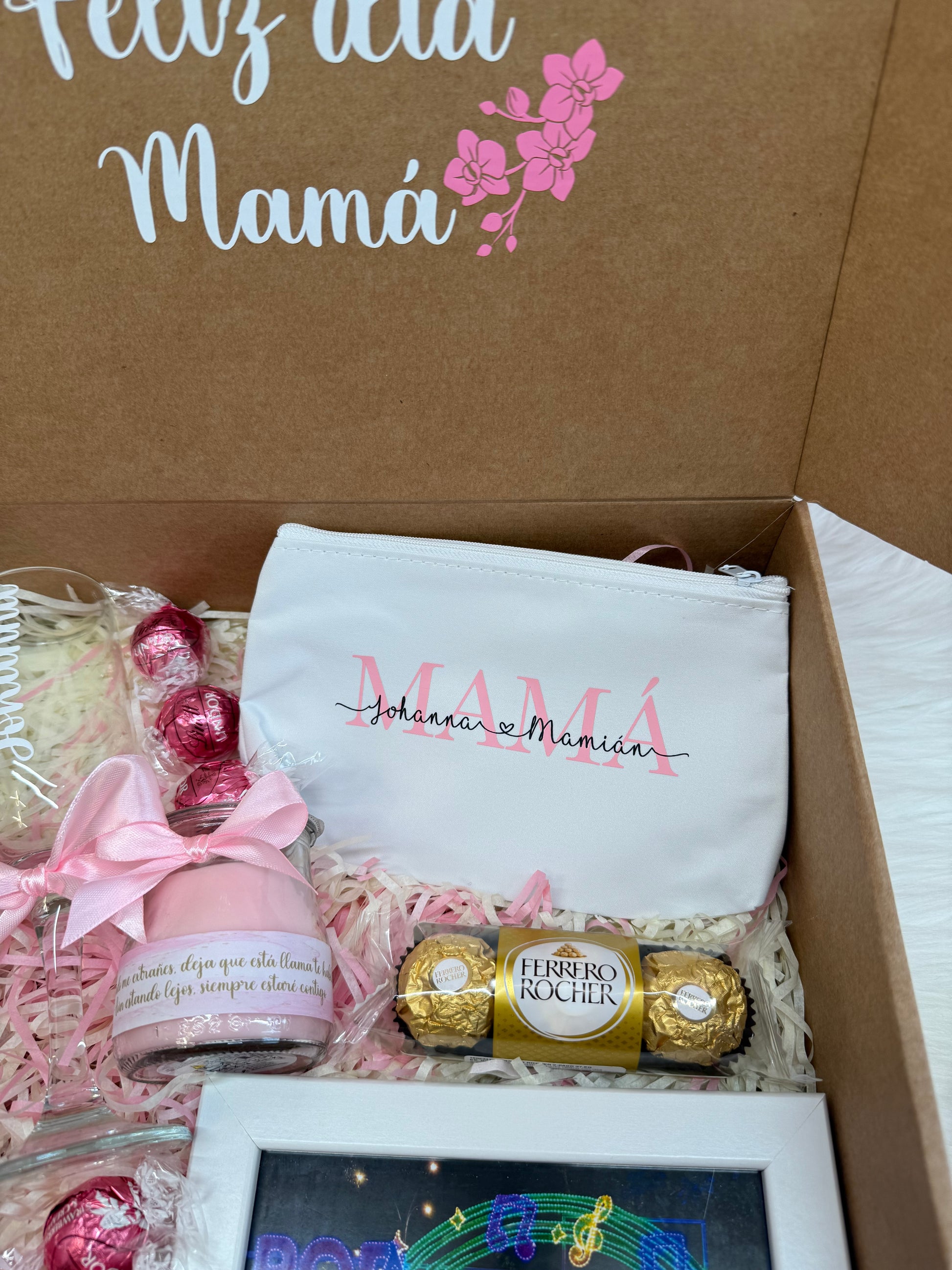 Neceser personalizado Mamá y vela aromatica personalizada