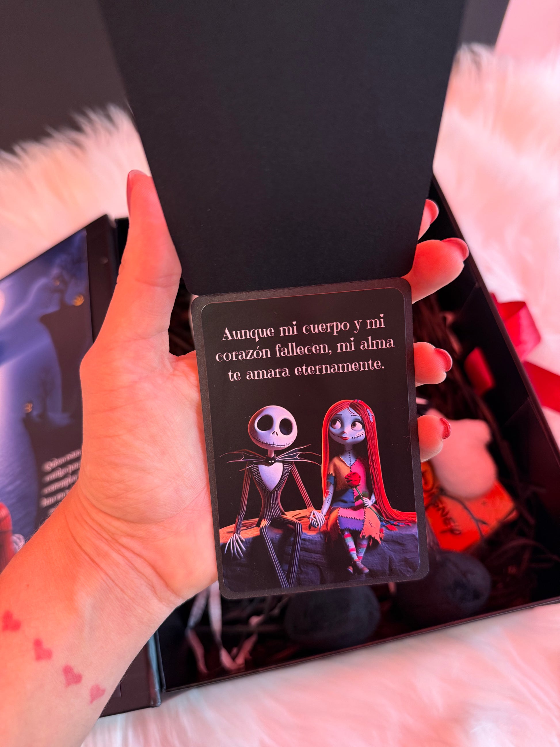 Tarjeta romantica de Jack y Sally
