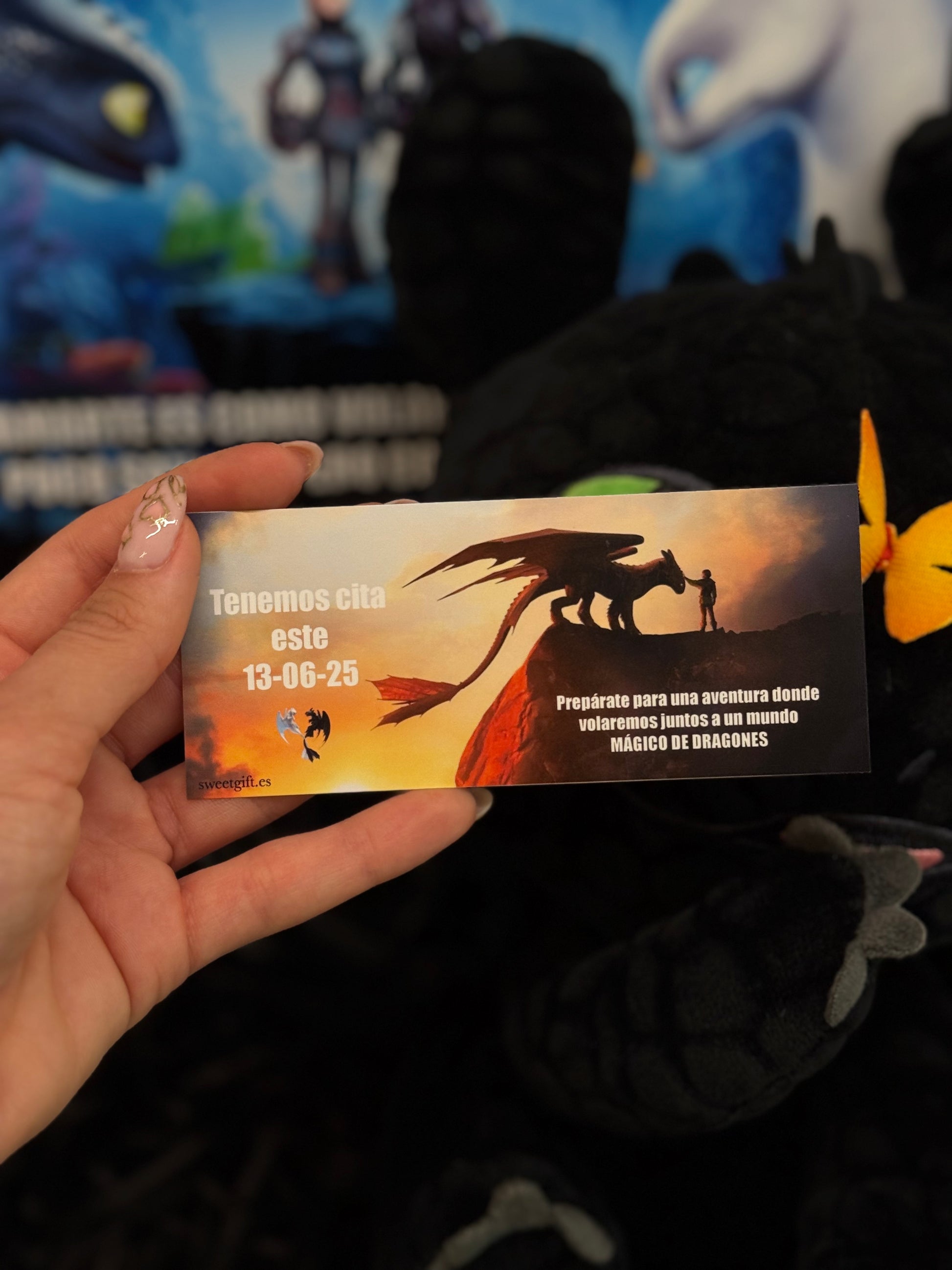 Invitacion al cine de pelicula como entrenar a tu dragon